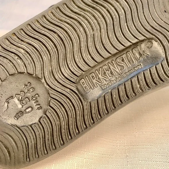 Birkenstock Sandals Black Women’s or Men ‘s Open toe 2 straps Made in Germany 8L - Picture 4 of 6